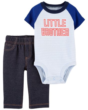 Carter/'s NWT 6M Infant Boy 3Pc MOMMYS DRAFT PICK Bodysuit Short Set $26